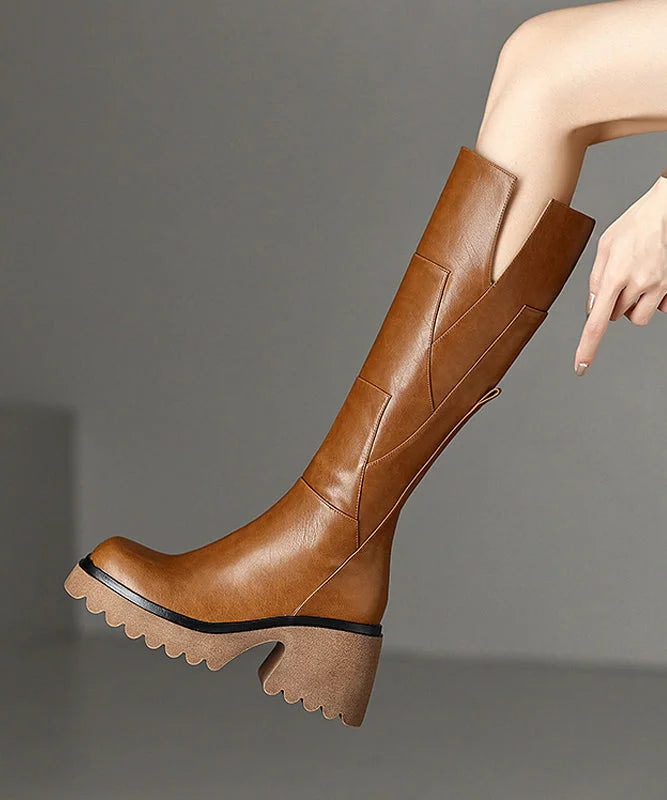 Botas de cuero mujer LORENNE® - Colección otoño/invierno